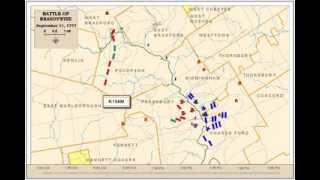 Battle Of Brandywine  Overall Battle Animated Map [upl. by Dionne]