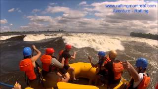 RAFTING AVENTURE Les Rapides de Lachine Montréal [upl. by Elraet821]