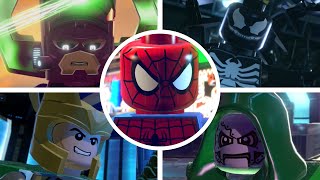 LEGO Marvel Superheroes  All Main Story BossesAll Boss Fights PC PS3 PS4 Nintendo Xbox [upl. by Ahsiekar]