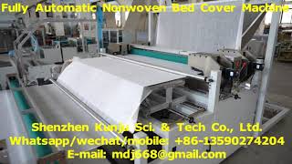 Fully Automatic Elastic Nonwoven Bed Cover Machine [upl. by Halsted]