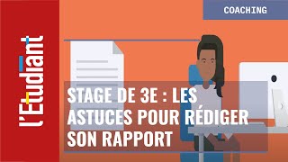 Stage de 3e  comment bien rédiger son rapport [upl. by Standice]