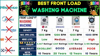 Best Front Load Washing Machine 2024⚡LG vs Samsung vs Bosch vs IFB Front Load Washing Machine India [upl. by Eeclehc]