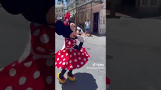 Cute love moment of Mickey and Minnie Mouse at Disneyland 10 HD [upl. by Einohtna]