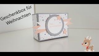 Tutorial  Geschenkbox für Weihnachten [upl. by Kcirdde660]