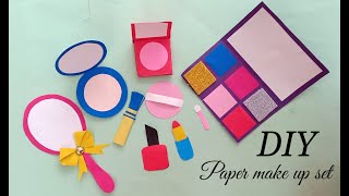 DIY REALISTIC PAPER MAKEUP SET  Easy DIY paper craft Back to school [upl. by Atteiram501]