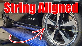 How to String Align your car for Toe Adjustment front or rear  String Alignment [upl. by Donnelly891]