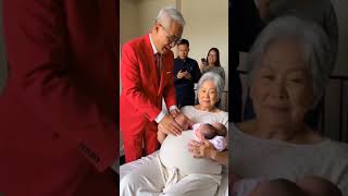 This old couple gave birth to another pair of triplets which made the old partner smile happily [upl. by Fazeli]