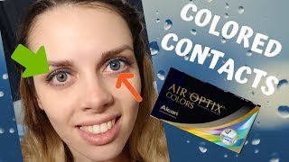 I TRY EVERY AIR OPTIX COLORS  COLORED CONTACT LENSES ON DARK EYES [upl. by Fem]