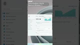 Como Visualizar o Uso da Bateria no Windows11 [upl. by Imugem]