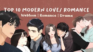 MODERN LOVE WEBTOON RECOMMENDATION  RomanceDramaWebtoon [upl. by Llertnac]