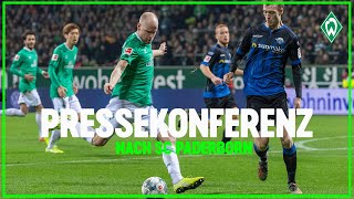 Pressekonferenz Florian Kohfeldt nach SV Werder Bremen  SC Paderborn 01 [upl. by Haidabej]