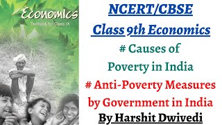 P3 Causes of Poverty in India amp Antipoverty measures by Govt NCERT Class 9 Economics Chapter 3 [upl. by Atiuqiram]