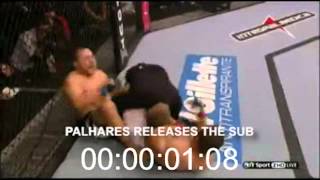 Palhares vs Pierce Submission with Timecode [upl. by Grayson644]