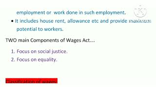 Minimum Wage Act 1948 in HRM for BBAMBABcom [upl. by Hillard519]