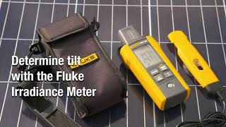 Find Inclination of a Panel with the Fluke Solar Irradiance Meter [upl. by Sidonius90]