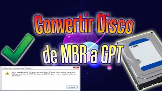 CÓMO SABER SI MI DISCO DURO ES GPT O MBR [upl. by Ticon420]