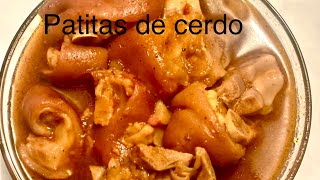 Patitas de Cerdo Guisadas [upl. by Nylzzaj]