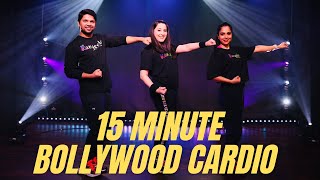 Bollywood Cardio Dance Workout and Toning  15 min HighLow Intensity Moves  Rangeela Dance Company [upl. by Nalniuq287]