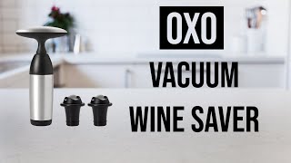 Oxo Vacuum Wine Saver 2022  How To Keep Your Wine Fresh After Opening Wine Bottle [upl. by Kirk]