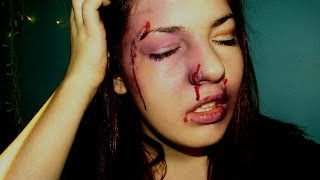 Special FX Makeup Beaten uppunched in the face [upl. by Houghton935]