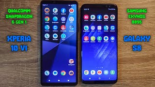 Sony Xperia 10 VI SD 6 GEN 1 vs Samsung Galaxy S8 Exynos 8895  Speed Test 2024 [upl. by Bloomer786]