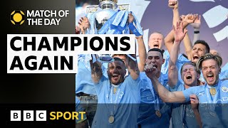 Manchester City win four Premier Leagues in a row  Match of the Day  BBC Sport [upl. by Eynenihc]