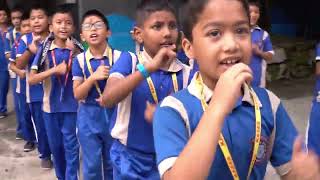 KASES School Dance Practice of Class 4  Nepali song [upl. by Novyad]