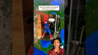 🕷️😅I Found Funny Super Man 📌 Gio At The END📍 shorts googleearth earth mapjunction [upl. by Vallery]