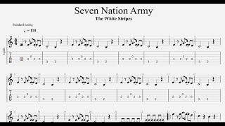 Seven Nation Army  Rockschool Grade One Acoustic Guitar WithTAB The White Stripes [upl. by Ahcim194]