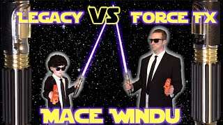 Comparing Galaxys Edge Mace Windu and Force FX Lightsabers [upl. by Tamara]