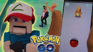 Pokemon Go Gameplay  Puppet Steve Plays Training and Pokeball Capture Pt 1 [upl. by Edmea]