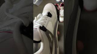 How to Unyellow and Reglue Jordan Retro 4 Wings shoecleaning shoerepair [upl. by Calondra]