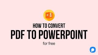 Converting PDF to PowerPoint  Free amp Easy [upl. by Cleodell660]