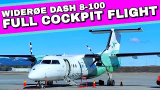 ✈️ I FLEW IN THE COCKPIT  Widerøe DASH 8100  Norwegian Flight Experience [upl. by Doralynn153]