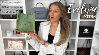 HERMÈS EVELYNE review what fits mod shots first impression  Lesley Adina [upl. by Oicneconi695]