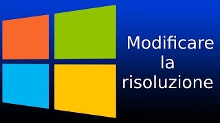 Come modificare la risoluzione dello schermo  Windows 10  Tutorial [upl. by Ajnat]