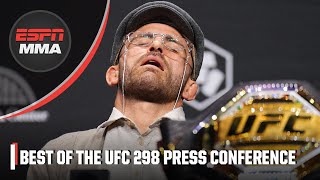 UFC 298 Press Conference Highlights 🎥  ESPN MMA [upl. by Ruon]