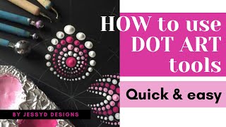 How to use dotting tools  Dot Mandala [upl. by Revilo]