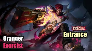 Granger Exorcist Skin Entrance Upscale 4K Mobile Legends MOBILELEGENDS [upl. by Nanreit86]