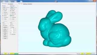 Polygonica software performing solid offsetting on an STL file [upl. by Murat52]