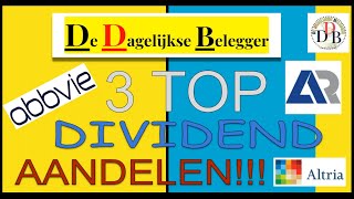 Bespreken 3 Top Dividend aandelen 692024 [upl. by Julita]