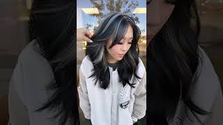 😳 Check out this chunky highlights hair transformation  Y2K HIGHLIGHTS FOR HAIR INSPO [upl. by Eitsyrk726]