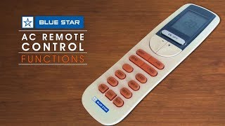 Blue Star AC Remote Control Functions Tamil [upl. by Aevin329]