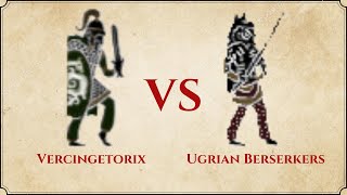 ROME II Total War  Vercingetorix VS Ugrian Berserkers png [upl. by Acirahs]