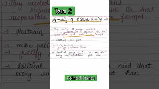 Necessity Of Political Parties  Class X  Politics  Term 2 Exam [upl. by Ennazus]