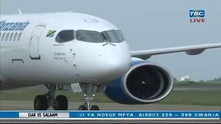 AIRBUS IKIWA INAWASILI ANGA LA TANZANIA KWA MARA YA KWANZA [upl. by Derraj]