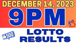 LIVE Panglao Bohol 9PM PCSO Lotto Draw Results Today December 14 2023  Super 649 Lotto 642 [upl. by Racklin]