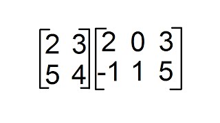 Multiplicación de Matrices de orden 2x2 y 2x3 Producto de Matrices [upl. by Becker589]