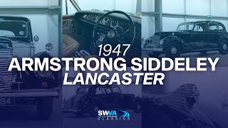 LOT 53  Armstrong Siddeley Lancaster 1947  SWVA 25th July 2024 Summer Classic Car Auction [upl. by Nivert]