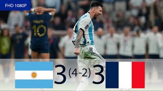 Argentine vs France 33 42  🔥 FINALE Qatar 2022  Tous Les Buts amp Temps Forts  Résumé [upl. by Samy]